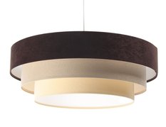 Lampa wisząca TRINITI nowoczesna brązowo beżowa do salonu - Miniaturka zdjęcia nr 3