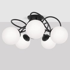 Lampa sufitowa K-5351 NELA 55x25x55 cm do salonu lub pokoju czarny/biały - Miniaturka zdjęcia nr 1