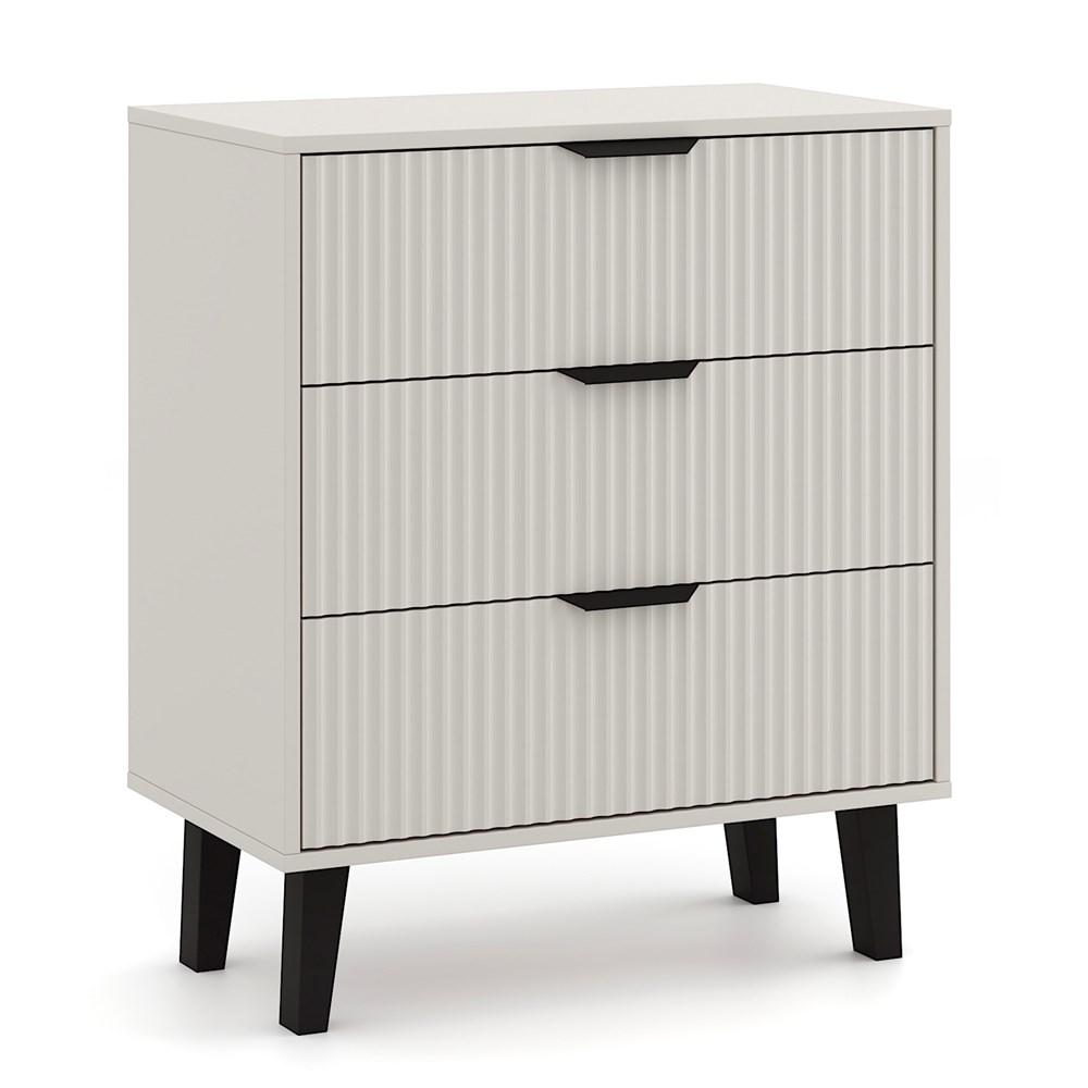 Komoda Scandi 81,5x70x39 cm do sypialni salonu slim kaszmir beż