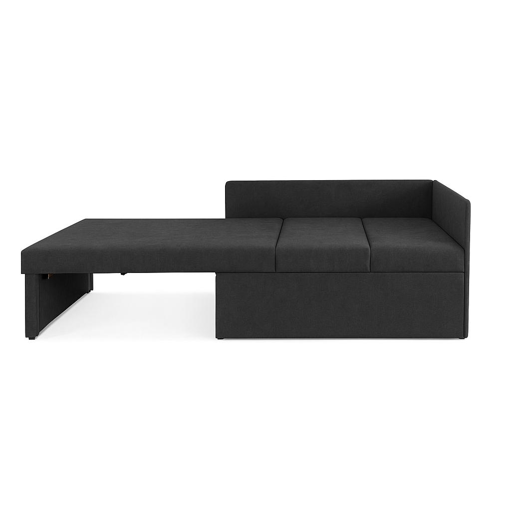 Sofa rozkładana dziecięca Viluś 108x81x78 cm narożnik jednoosobowy do pokoju z funkcją spania i przechowywania dla dzieci grafit nr. 7