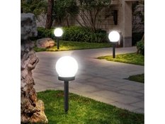 Szykowna lampa solarna w kształcie kuli 3 sztuki - Miniaturka zdjęcia nr 8
