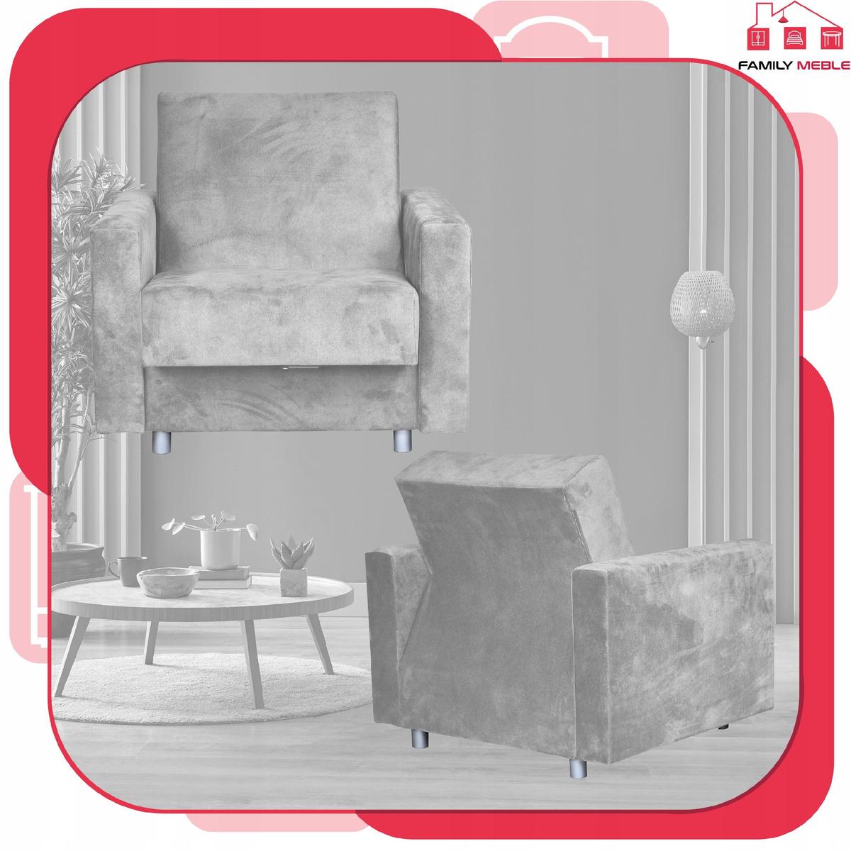 Fotel rozkładany z podnóżkiem Alicja poczekalnia nr. 2