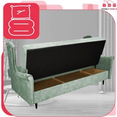 Wersalka sofa uszak kanapa rozkładana Ari pistacja - Miniaturka zdjęcia nr 3