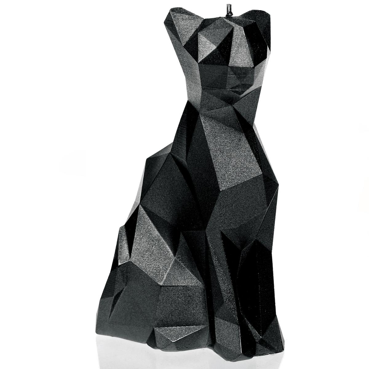 Świeca Cat Low-Poly Black Metallic nr. 1