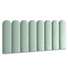 Panele tapicerowane 30x80 cm na ścianę płotek wezgłowie miętowy - Miniaturka zdjęcia nr 1