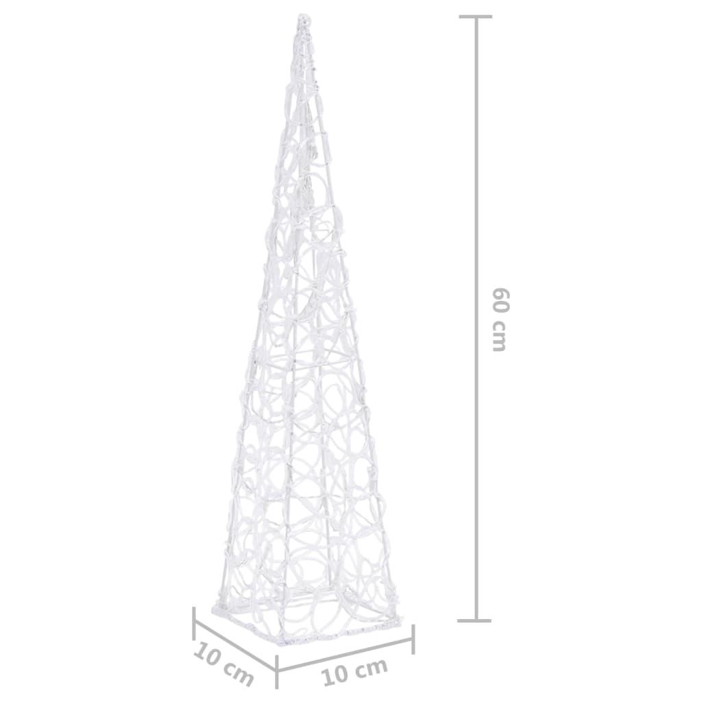 Stożek dekoracyjny 60 cm do salonu sypialni  LED zimne białe  nr. 9