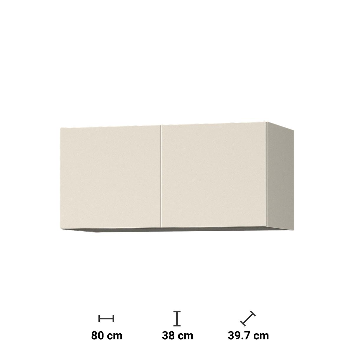 Nadstawka szafy 80x39,7x38 cm Melo z dwoma szufladami kaszmir do salonu nr. 3