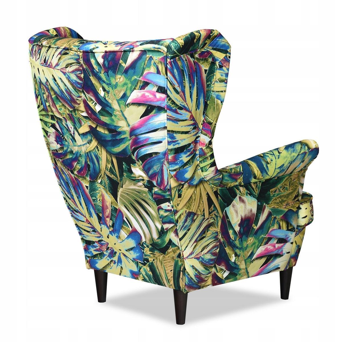 Fotel Uszak z podnóżkiem najmodniejsze liście 2021 nr. 3