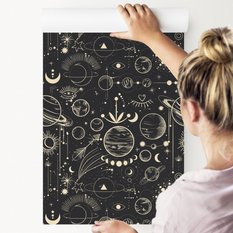 Tapeta Ścienna KSIĘŻYCE Planety Kosmos Styl Boho  - Miniaturka zdjęcia nr 6