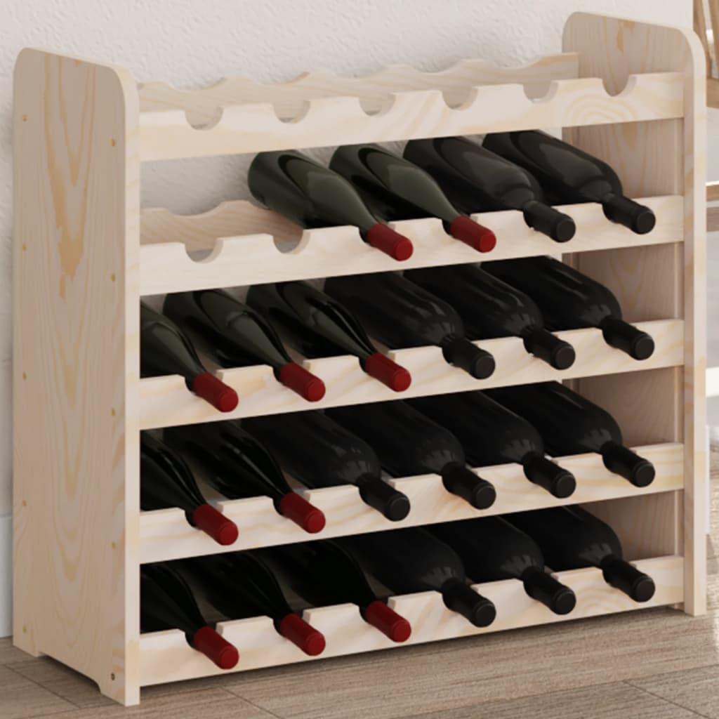  Stojak na wino 67,5x25x60 cm lite drewno sosnowe 30 butelek do salonu nr. 2