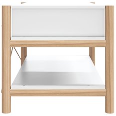 Stolik kawowy, biały 82x48x45 cm, materiał drewnopochodny - Miniaturka zdjęcia nr 6