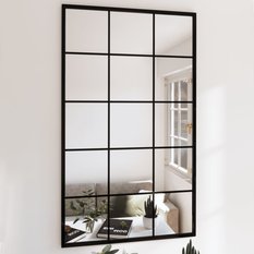  Lustra 100x60 cm do sypialni łazienki czarna rama  6 szt ścienne metal - Miniaturka zdjęcia nr 2