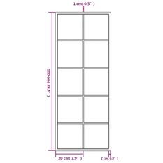  Lustra 100x40 cm 2 szt. do sypialni łazienki ścienne metal czarne - Miniaturka zdjęcia nr 7