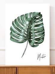 Plakat monstera liść 50x70 cm dekoracja ścienna bez ram  - Miniaturka zdjęcia nr 3