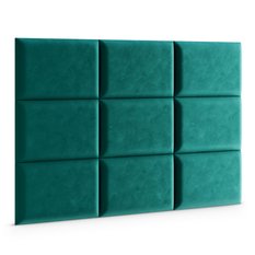  Panele tapicerowane 60x40 cm na ścianę magic velvet turkusowy  - Miniaturka zdjęcia nr 3