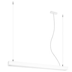 Lampa wisząca PINNE 90 biała 3000K 150x6x90cm nowoczesna LED do salonu - Miniaturka zdjęcia nr 1