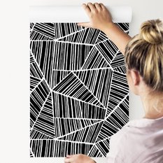 Tapeta W Rolce Czarno-Białe ABSTRAKCYJNE Wzory 3D 53x1000  - Miniaturka zdjęcia nr 8