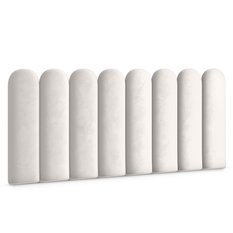 Panele tapicerowane 30x80 cm na ścianę płotek wezgłowie kremowy - Miniaturka zdjęcia nr 1