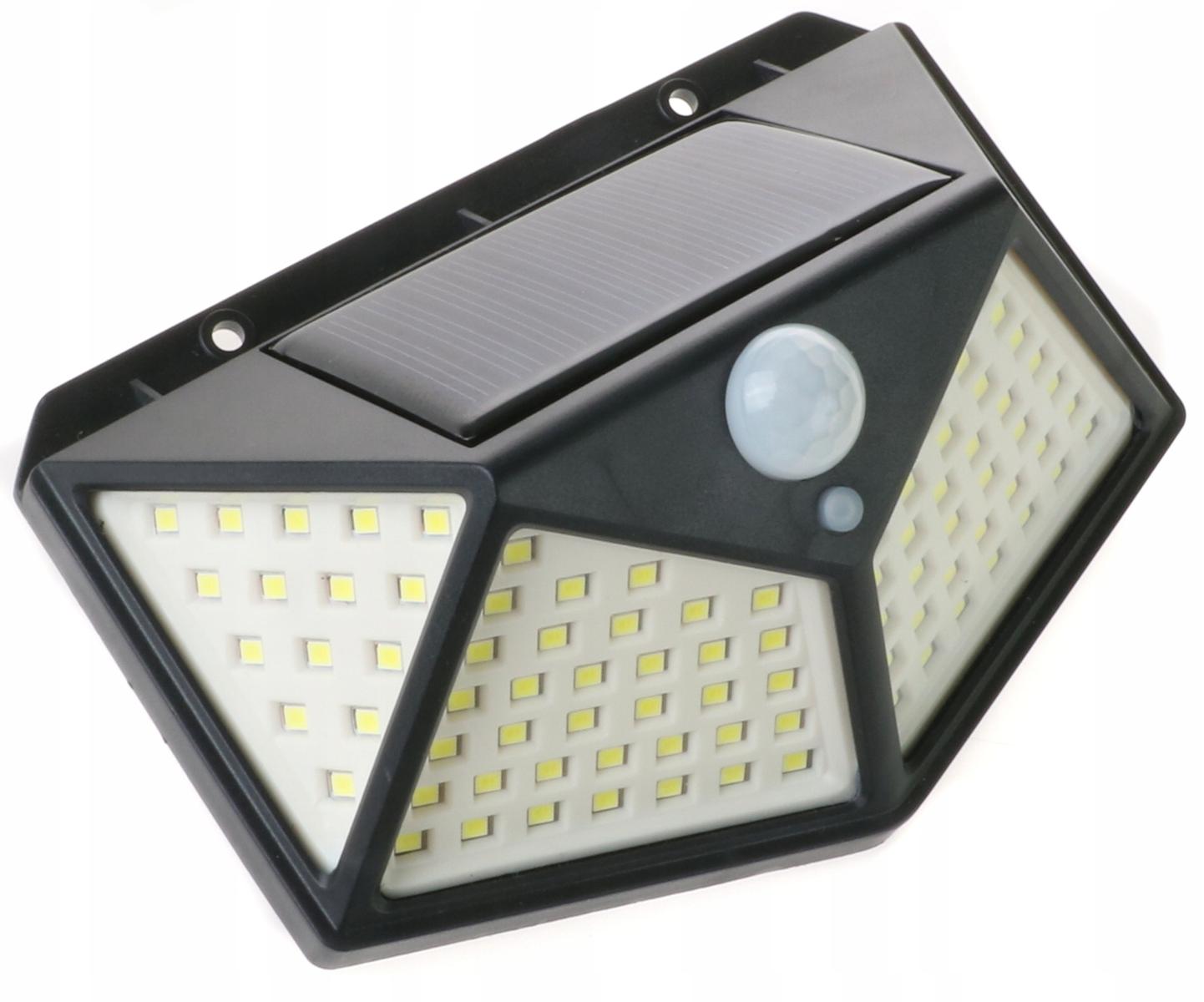 Lampa solarna LED 13,5 cm z czujnikiem zmierzchu i ruchu do ogródka nr. 1