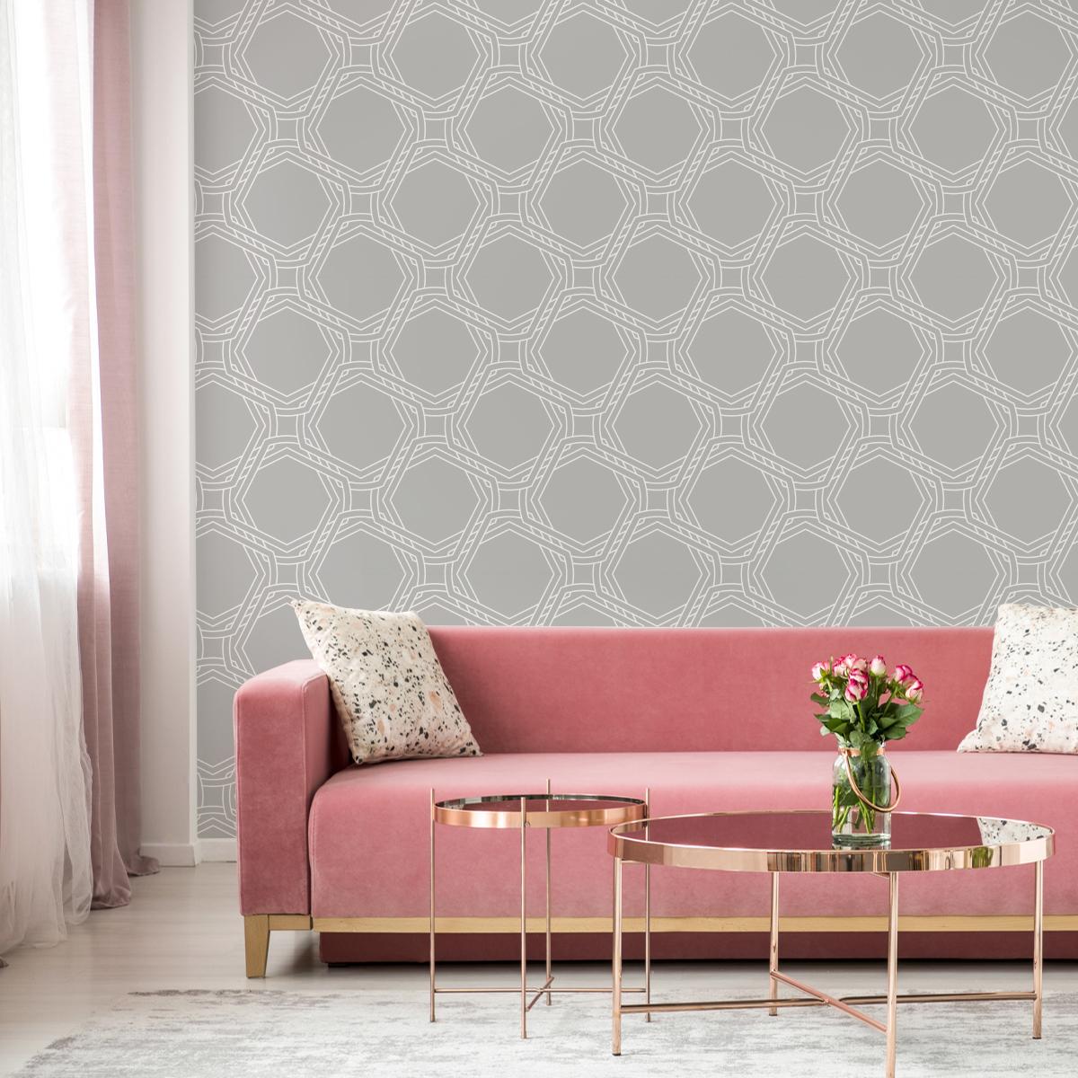 Tapeta Ścienna Do Salonu GEOMETRYCZNA Abstrakcja 53x1000  nr. 3