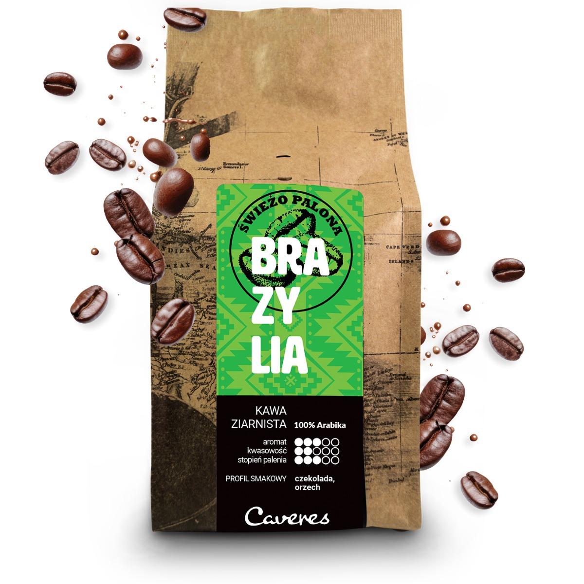 Caveres BRAZYLIA SANTOS Kawa ziarnista 250g  nr. 1