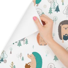 Tapeta dla dzieci – Jeże w lesie  - Miniaturka zdjęcia nr 3