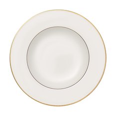 Talerz obiadowy 24 cm głęboki Anmut Gold Villeroy & Boch biały do jadalni - Miniaturka zdjęcia nr 1