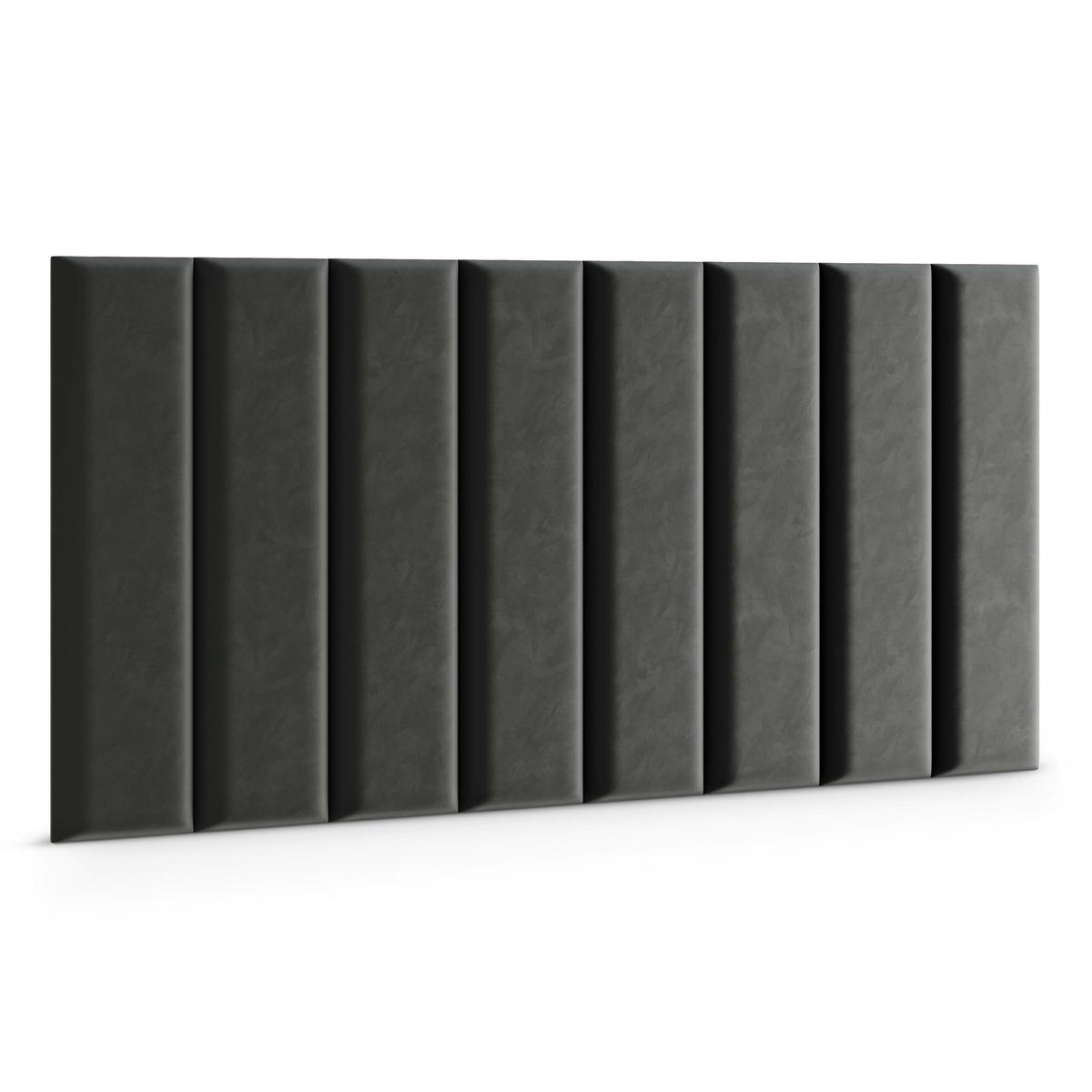 Panele tapicerowane 70x15 cm na ścianę magic velvet grafitowy nr. 3