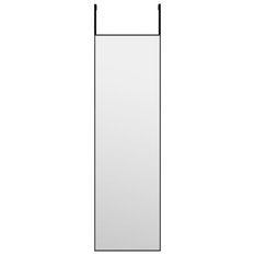 Lustro 30x100 cm do sypialni łazienki szkło i aluminium czarne - Miniaturka zdjęcia nr 1