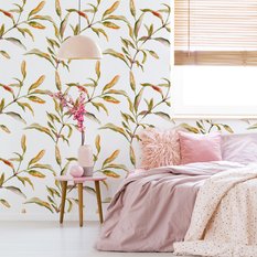 Tapeta Do Jadalni LIŚCIE Akwarela Liście Rośliny - Miniaturka zdjęcia nr 6