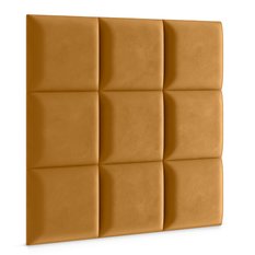 Panele tapicerowane 30x30 cm na ściankę kwadrat żółty - Miniaturka zdjęcia nr 3