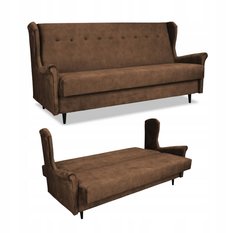 Wersalka sofa uszak kanapa rozkładana Ari c.brąz