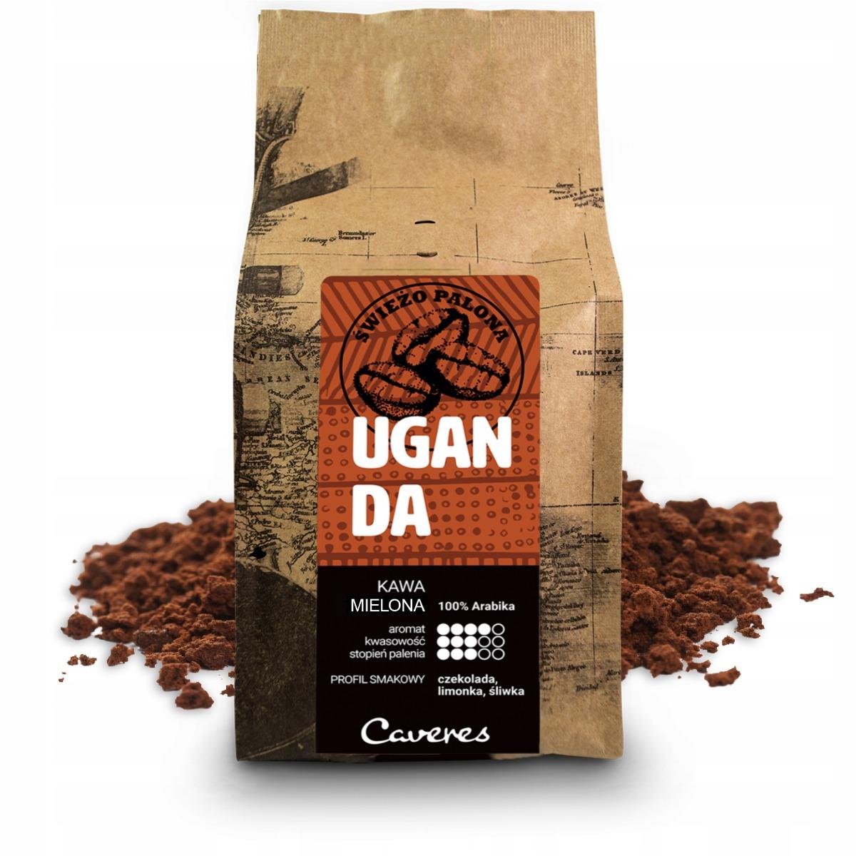 Caveres UGANDA Kawa mielona 250g