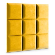 Panele tapicerowane 30x30 na ścianę magic velvet żółty - Miniaturka zdjęcia nr 3