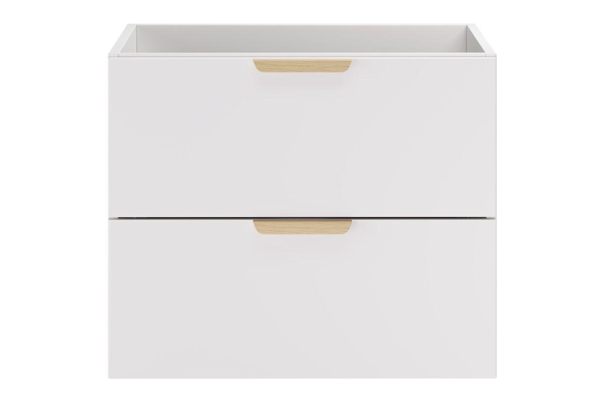 Szafka łazienkowa pod umywalkę 60 cm Aster White biała gładka do łazienki  nr. 2