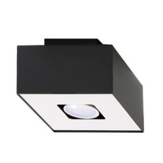 Plafon MONO 1 czarny 11x14x14cm owoczesna lampa GU10 do salonu 