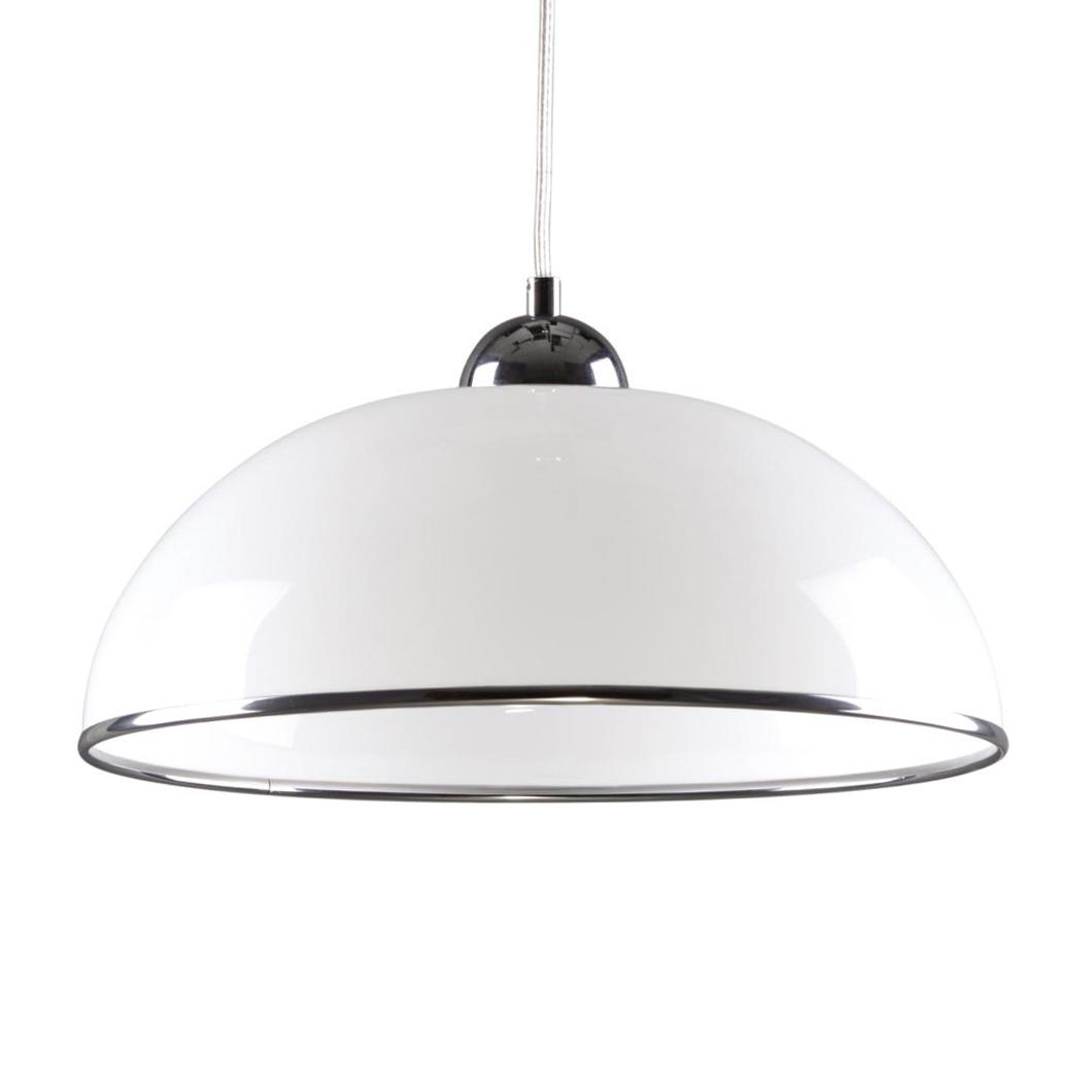 Lampa wisząca K-3858 AROSA 37x100x37 cm do salonu lub pokoju chrom/biały