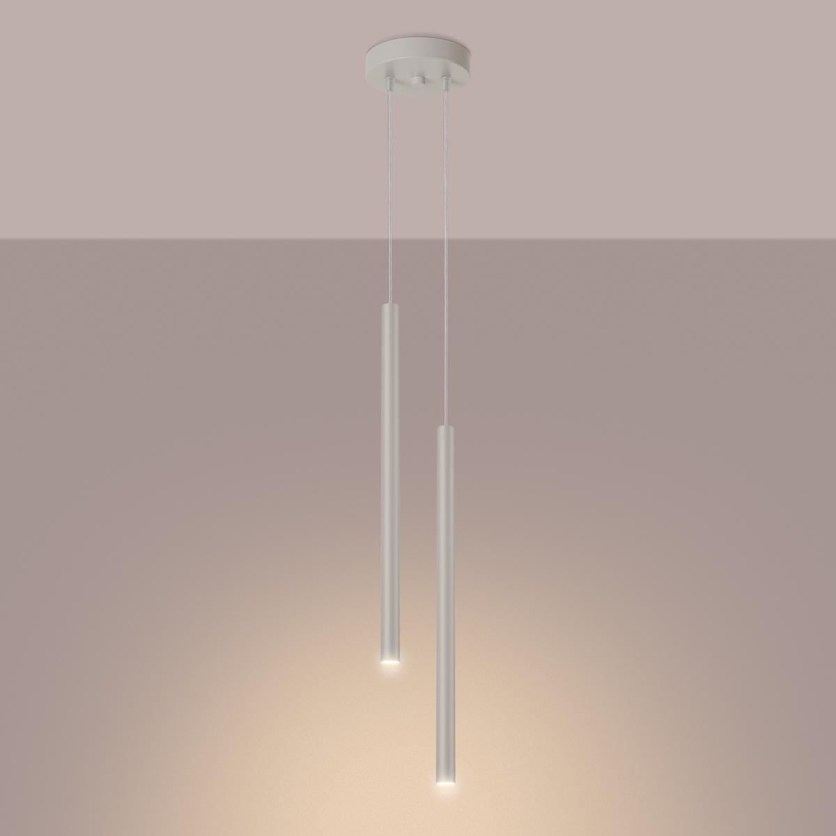 Lampa wisząca PASTELO 2 beżowa 104x15x15cm 2xG9 nr. 3