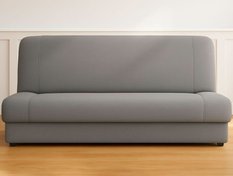 Wersalka DUO 188x85x90 cm kanapa rozkładana z funkcją spania i pojemnikiem szara obrazek