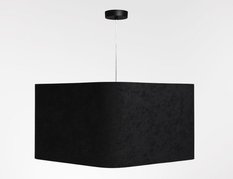 Lampa wisząca Kwadro  40cm czarna do salonu  - Miniaturka zdjęcia nr 2