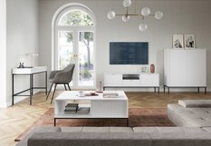 Toaletka T104 system NOVA biały, stelaż złoty i czarny - Miniaturka zdjęcia nr 8