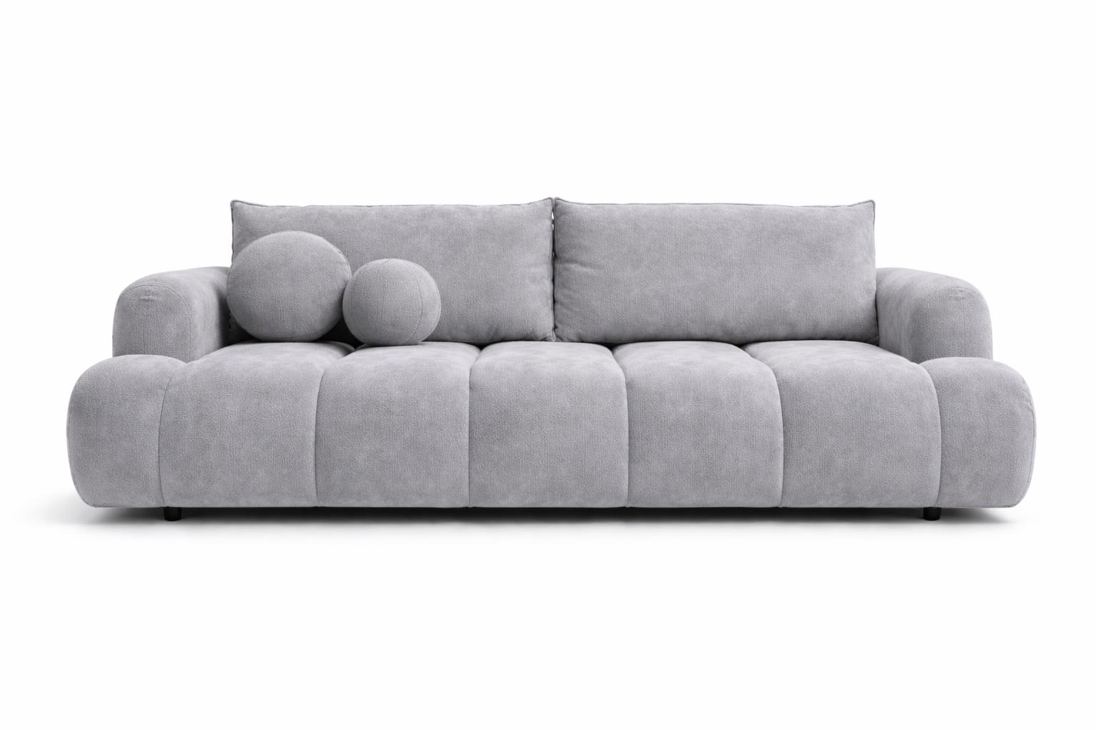 Kanapa rozkładana trzyosobowa Mediolan 250 cm BLUVEL 03 sofa z funkcją spania szary velvet nr. 3