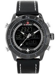 ZEGAREK MĘSKI NAVIFORCE - NF9144 (zn077a) - black/white + box