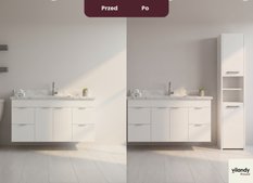 Szafka słupek łazienkowy Luba IA 174×30×30 cm biały mat - Miniaturka zdjęcia nr 6