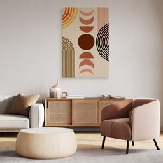 Obraz Na Płótnie Styl Boho Figury Geometryczne Kształty 70x100cm - Miniaturka zdjęcia nr 6