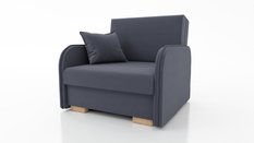 Sofa Gold 98x100x90 cm z funkcją spania do salonu rozkładana jasmine ciemnoszara - Miniaturka zdjęcia nr 1