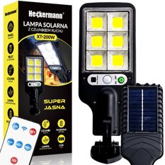 Lampa solarna zewnętrzna Heckermann XT-200W - Miniaturka zdjęcia nr 1