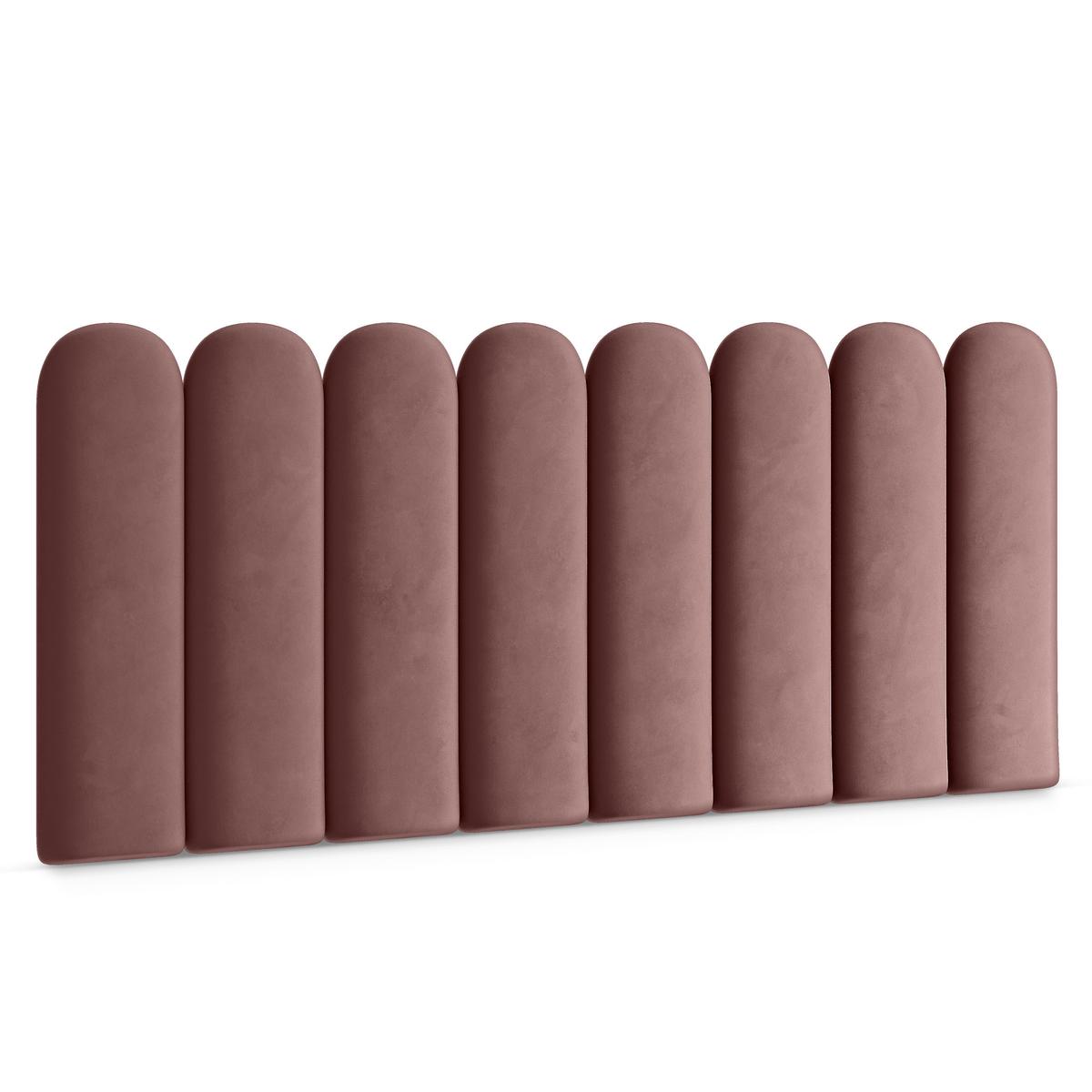 Panele tapicerowane 30x60 cm na ścianę płotek brudny róż