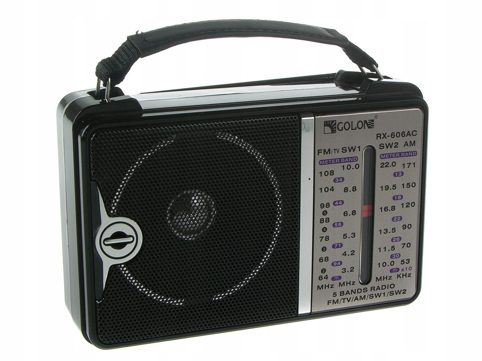 Radio przenośne 16 x 11 x 5,7 cm  FM AM czarne  