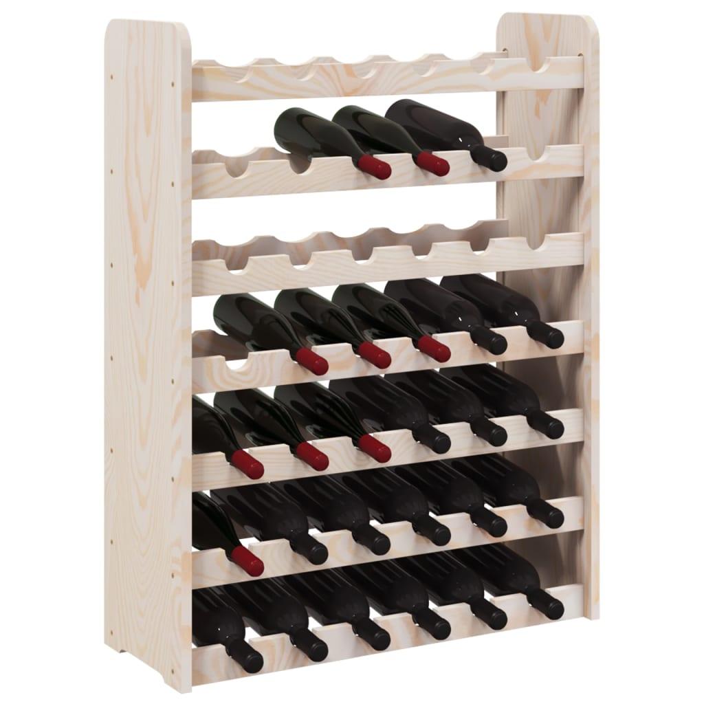  Stojak na wino 67,5x25x87 cm lite drewno sosnowe 42 butelki do salonu nr. 4